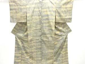 草木染　郡上紬　暈し柄織り出し着物